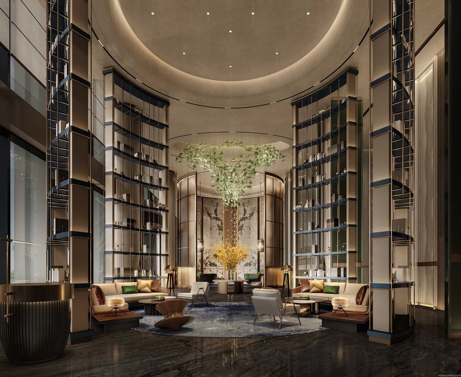 广州黄埔希尔顿酒店装修设计效果图案例